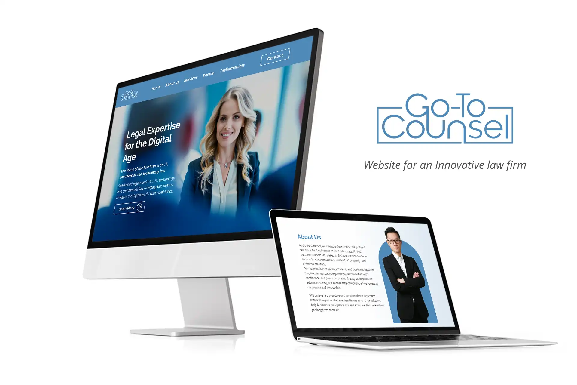Imagen muestra de página web Go To Counsel